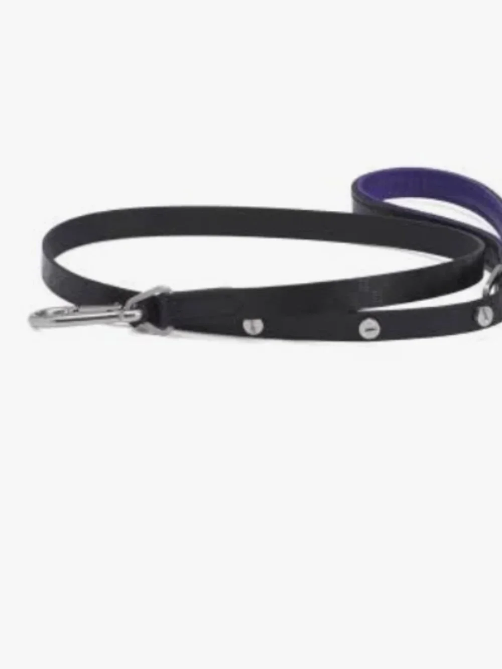 NWT Buster + Punch Dog Black Leather Brass Lead Leash in a Gift Box